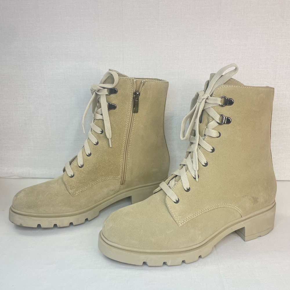 La Canadienne Women Sabel Waterproof
Suede Sand Combat Boots 6.5 M (D 460) - Picture 7 of 15